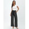 imageLILLUSORY Wide Leg Dress Pants Womens Paperbag High Waisted Business Casual Trousers with Removable BeltBlack