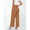 imageLILLUSORY Wide Leg Dress Pants Womens Paperbag High Waisted Business Casual Trousers with Removable BeltBrown