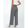 imageLILLUSORY Wide Leg Dress Pants Womens Paperbag High Waisted Business Casual Trousers with Removable BeltCharcoal Grey