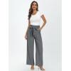 imageLILLUSORY Wide Leg Dress Pants Womens Paperbag High Waisted Business Casual Trousers with Removable BeltCharcoal Grey