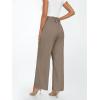 imageLILLUSORY Wide Leg Dress Pants Womens Paperbag High Waisted Business Casual Trousers with Removable BeltCoffee