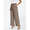 imageLILLUSORY Wide Leg Dress Pants Womens Paperbag High Waisted Business Casual Trousers with Removable BeltCoffee