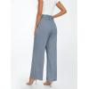 imageLILLUSORY Wide Leg Dress Pants Womens Paperbag High Waisted Business Casual Trousers with Removable BeltDusty Blue