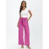 imageLILLUSORY Wide Leg Dress Pants Womens Paperbag High Waisted Business Casual Trousers with Removable BeltHot Pink