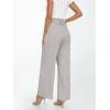 imageLILLUSORY Wide Leg Dress Pants Womens Paperbag High Waisted Business Casual Trousers with Removable BeltLight Grey