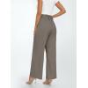 imageLILLUSORY Wide Leg Dress Pants Womens Paperbag High Waisted Business Casual Trousers with Removable BeltMocha Brown