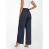 imageLILLUSORY Wide Leg Dress Pants Womens Paperbag High Waisted Business Casual Trousers with Removable BeltNavy Blue