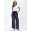 imageLILLUSORY Wide Leg Dress Pants Womens Paperbag High Waisted Business Casual Trousers with Removable BeltNavy Blue