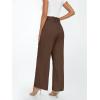 imageLILLUSORY Wide Leg Dress Pants Womens Paperbag High Waisted Business Casual Trousers with Removable BeltWalnut Brown