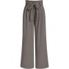 imageLILLUSORY Wide Leg Dress Pants Womens Paperbag High Waisted Business Casual Trousers with Removable BeltMocha Brown