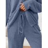 imageLILLUSORY 2 Piece Lounge Sets Matching Fall Outfits Pajamas Casual Travel 2025 Sweatsuits Wide Leg Clothes Fashion TracksuitsBlue