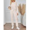 imageLILLUSORY 2 Piece Lounge Sets for Women Fall Lightweight Cute Soft Pajamas Two Piece Comfy Loungewear Travel Matching SetApricot