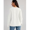 imageLILLUSORY Cardigan Sweaters for Women 2025 Early Fall Fashion Oversized Lightweight Sweater V Neck Knit Work Casual Outfits Clothes Button Tops Shirts BlousesWhite