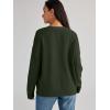 imageLILLUSORY Cardigan Sweaters for Women 2025 Early Fall Fashion Oversized Lightweight Sweater V Neck Knit Work Casual Outfits Clothes Button Tops Shirts BlousesArmy Green