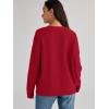 imageLILLUSORY Cardigan Sweaters for Women 2025 Early Fall Fashion Oversized Lightweight Sweater V Neck Knit Work Casual Outfits Clothes Button Tops Shirts BlousesRed