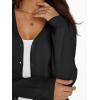 imageLILLUSORY Cardigan Sweaters for Women 2025 Trendy Summer Lightweight Cardigans Spring Sweater Button Down Shirts OutfitsBlack