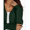 imageLILLUSORY Cardigan Sweaters for Women 2025 Trendy Summer Lightweight Cardigans Spring Sweater Button Down Shirts OutfitsDark Green