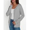 imageLILLUSORY Cardigan Sweaters for Women 2025 Trendy Summer Lightweight Cardigans Spring Sweater Button Down Shirts OutfitsLight Grey