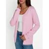 imageLILLUSORY Cardigan Sweaters for Women 2025 Trendy Summer Lightweight Cardigans Spring Sweater Button Down Shirts OutfitsPink