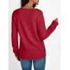 imageLILLUSORY Cardigan Sweaters for Women 2025 Trendy Summer Lightweight Cardigans Spring Sweater Button Down Shirts OutfitsRed