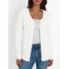 imageLILLUSORY Cardigan Sweaters for Women 2025 Trendy Summer Lightweight Cardigans Spring Sweater Button Down Shirts OutfitsWhite