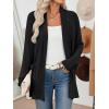 imageLILLUSORY Cardigan Sweaters for Women Lightweight Open Front Cardigans Casual Loose 2025 Fall Sweater with PocketsBlack