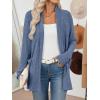 imageLILLUSORY Cardigan Sweaters for Women Lightweight Open Front Cardigans Casual Loose 2025 Fall Sweater with PocketsBlue