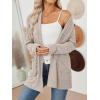 imageLILLUSORY Cardigan Sweaters for Women Lightweight Open Front Cardigans Casual Loose 2025 Fall Sweater with PocketsCoffeegrey