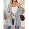 imageLILLUSORY Cardigan Sweaters for Women Lightweight Open Front Cardigans Casual Loose 2025 Fall Sweater with PocketsGrey