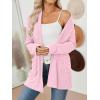 imageLILLUSORY Cardigan Sweaters for Women Lightweight Open Front Cardigans Casual Loose 2025 Fall Sweater with PocketsPink