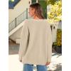 imageLILLUSORY Women Oversized Cardigan Sweater 2025 Fall Outfits Cloth Fashion V Neck Knit Button Front Casual Trendy TopsApricot