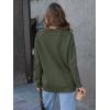 imageLILLUSORY Women Oversized Cardigan Sweater 2025 Fall Outfits Cloth Fashion V Neck Knit Button Front Casual Trendy TopsArmy Green
