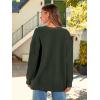 imageLILLUSORY Women Oversized Cardigan Sweater 2025 Fall Outfits Cloth Fashion V Neck Knit Button Front Casual Trendy TopsArmy Green