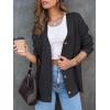 imageLILLUSORY Women Oversized Cardigan Sweater 2025 Fall Outfits Cloth Fashion V Neck Knit Button Front Casual Trendy TopsBlack