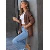 imageLILLUSORY Women Oversized Cardigan Sweater 2025 Fall Outfits Cloth Fashion V Neck Knit Button Front Casual Trendy TopsBrown