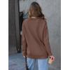 imageLILLUSORY Women Oversized Cardigan Sweater 2025 Fall Outfits Cloth Fashion V Neck Knit Button Front Casual Trendy TopsBrown