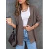 imageLILLUSORY Women Oversized Cardigan Sweater 2025 Fall Outfits Cloth Fashion V Neck Knit Button Front Casual Trendy TopsNutmeg