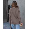 imageLILLUSORY Women Oversized Cardigan Sweater 2025 Fall Outfits Cloth Fashion V Neck Knit Button Front Casual Trendy TopsNutmeg