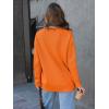 imageLILLUSORY Women Oversized Cardigan Sweater 2025 Fall Outfits Cloth Fashion V Neck Knit Button Front Casual Trendy TopsOrange