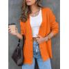 imageLILLUSORY Women Oversized Cardigan Sweater 2025 Fall Outfits Cloth Fashion V Neck Knit Button Front Casual Trendy TopsOrange