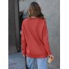 imageLILLUSORY Women Oversized Cardigan Sweater 2025 Fall Outfits Cloth Fashion V Neck Knit Button Front Casual Trendy TopsRed