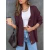 imageLILLUSORY Women Oversized Cardigan Sweater 2025 Fall Outfits Cloth Fashion V Neck Knit Button Front Casual Trendy TopsWine Red
