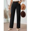 imageLILLUSORY Women Straight Leg Dress Pants High Waisted Business Casual Work Trousers with Pockets