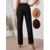 imageLILLUSORY Women Straight Leg Dress Pants High Waisted Business Casual Work Trousers with Pockets