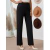 imageLILLUSORY Women Straight Leg Dress Pants High Waisted Business Casual Work Trousers with Pockets