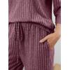 imageLILLUSORY Womens 2 Piece Lounge Sets Pajamas Matching Outfits 2025 34 Sleeve Fall Clothes Vacation Comfy Casual SweatsuitsWinered