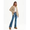 imageLILLUSORY Womens Cardigan Sweaters Cable Knit Crochet Cotton Fall Jackets Button Up Chunky Trendy OutfitsApricot