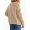 imageLILLUSORY Womens Cardigan Sweaters Cable Knit Crochet Cotton Fall Jackets Button Up Chunky Trendy OutfitsApricot