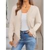 imageLILLUSORY Womens Cardigan Sweaters Long Sleeve Casual Lightweight Button Down VNeck Fall Clothes 2025Apricot