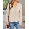 imageLILLUSORY Womens Cardigan Sweaters Long Sleeve Casual Lightweight Button Down VNeck Fall Clothes 2025Apricot